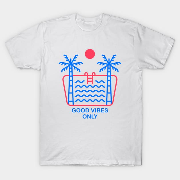 Good Vibes Only T-Shirt by VEKTORKITA